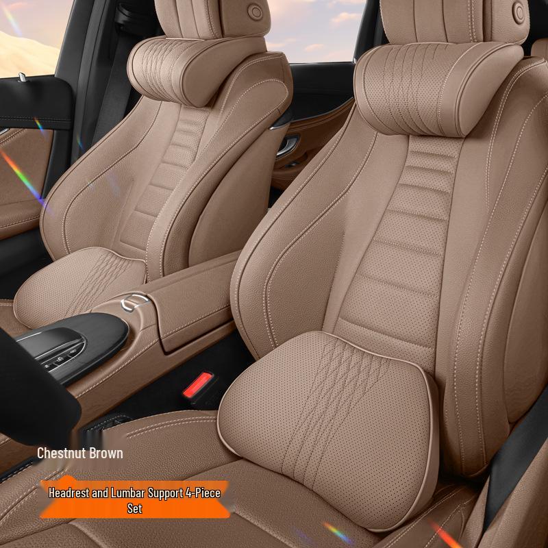 Jordani Premium Memory Foam Car Headrest & Lumbar Support Pillow