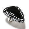 Black Onyx Gemstone Handmade 925 Sterling Silver Jewelry Ring Size 9 U8R19