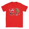 Christmas 67 Meme Six Seven Men T Shirt  Novelty Tee Shirt Short Sleeve Round Collar T-Shirts Cotton Summer Tops