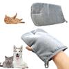 Pet Grooming Gloves Double-Sided Static Removal Massage Gloves Pet Hair Deshedding Mitt for Cats Dogs Rabbits