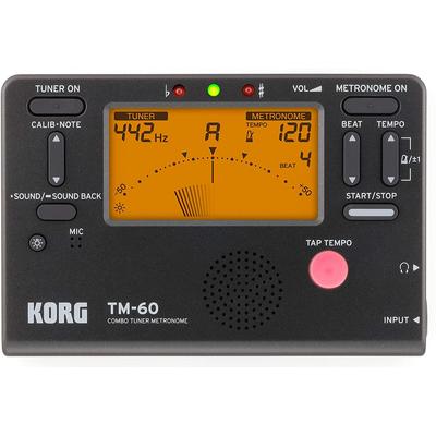 KORG Tuner Metronome Black TM-60 Маленький/Компактный/Начинающий/Духовой оркестр/Духовой оркестр/Оркестр/Персональные занятия/Портативный TM-60-BK