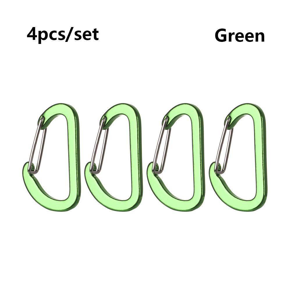 Buckle Hook Aluminum Alloy Climbing Snap Clip Outdoor Camping Keyring D-Ring Keychain Carabiner