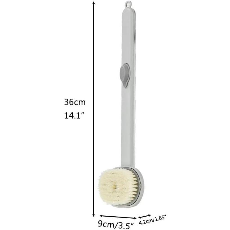 Long Handle Liquid Bath Brush, Multifunctional Detachable Back Body Bath Scrubber, Body Shower Sponge Scrubber Brush Bath Brush