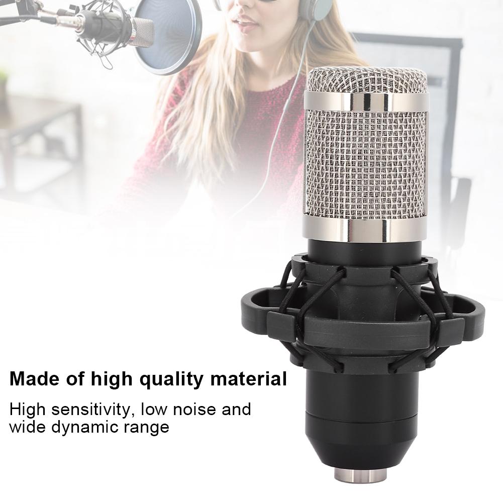 Проводной компьютерный конденсаторный микрофон со стойкой для прямых трансляций, караоке, записи