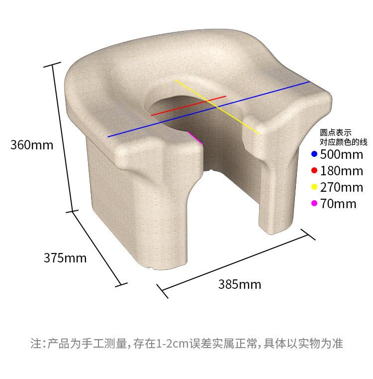 Multifunctional Commode Chair, Bathroom Shower Stool for Elderly & Pregnant Women, Household Squat Toilet Seat Frame Portable Bath Bench