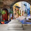 Европейский стиль, городской уличный пейзаж, настенная роспись, обои для гостиной, спальни, телевизора, дивана, фон, стена, домашний декор