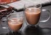 Double Wall Glass Tumbler Mug Double Structure Heat Resistant Cup [Morningplace] (450ml.)