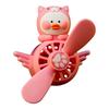 Car Air Freshener Pink Duck Rotating Propeller Air Outlet Perfume Diffuser