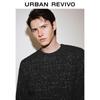 UR Men's Stylish Relaxed Fit Solid Round Neck Knit Sweater