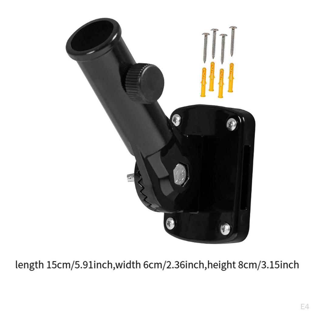 Flag Pole Holder 1" Inner Diameter Aluminium Alloy for Outside House Weather Resistance