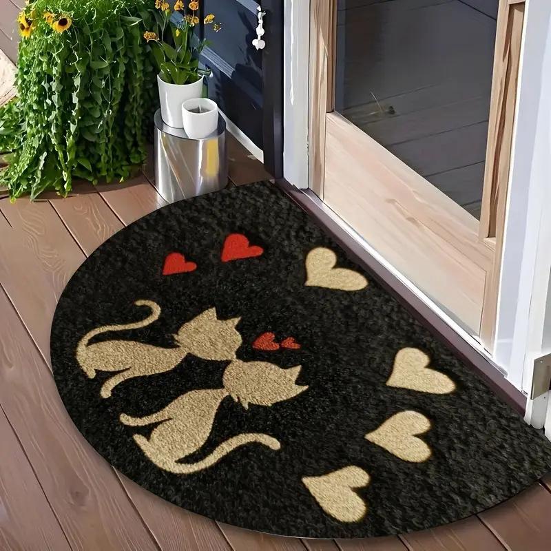 60*90cm Cat Printed Floor MATS, Decorative MATS for Entering and Leaving The House, Anti-slip Foot MATS for Bathrooms and Toilets