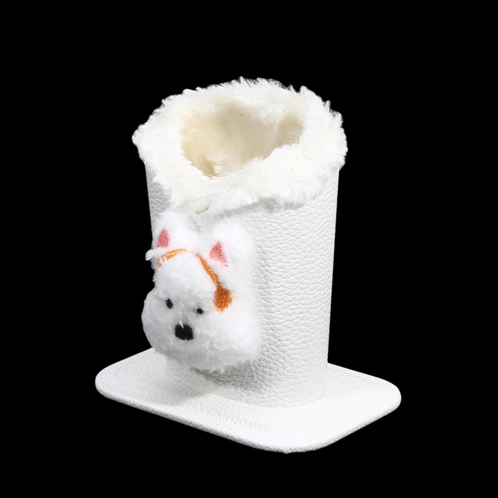 1 шт. Милый плюшевый держатель для очков с подкладкой, органайзер для хранения очков против царапин, современный прочный мультяшный держатель для ручек для офиса, прикроватной тумбочки