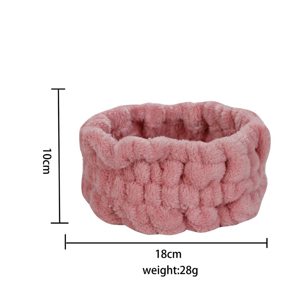 Z cross-border новая широкая повязка на голову из кораллового флиса, повязка на голову, простая плюшевая повязка на голову, однотонная широкая повязка на голову для мытья лица и аксессуары для волос.