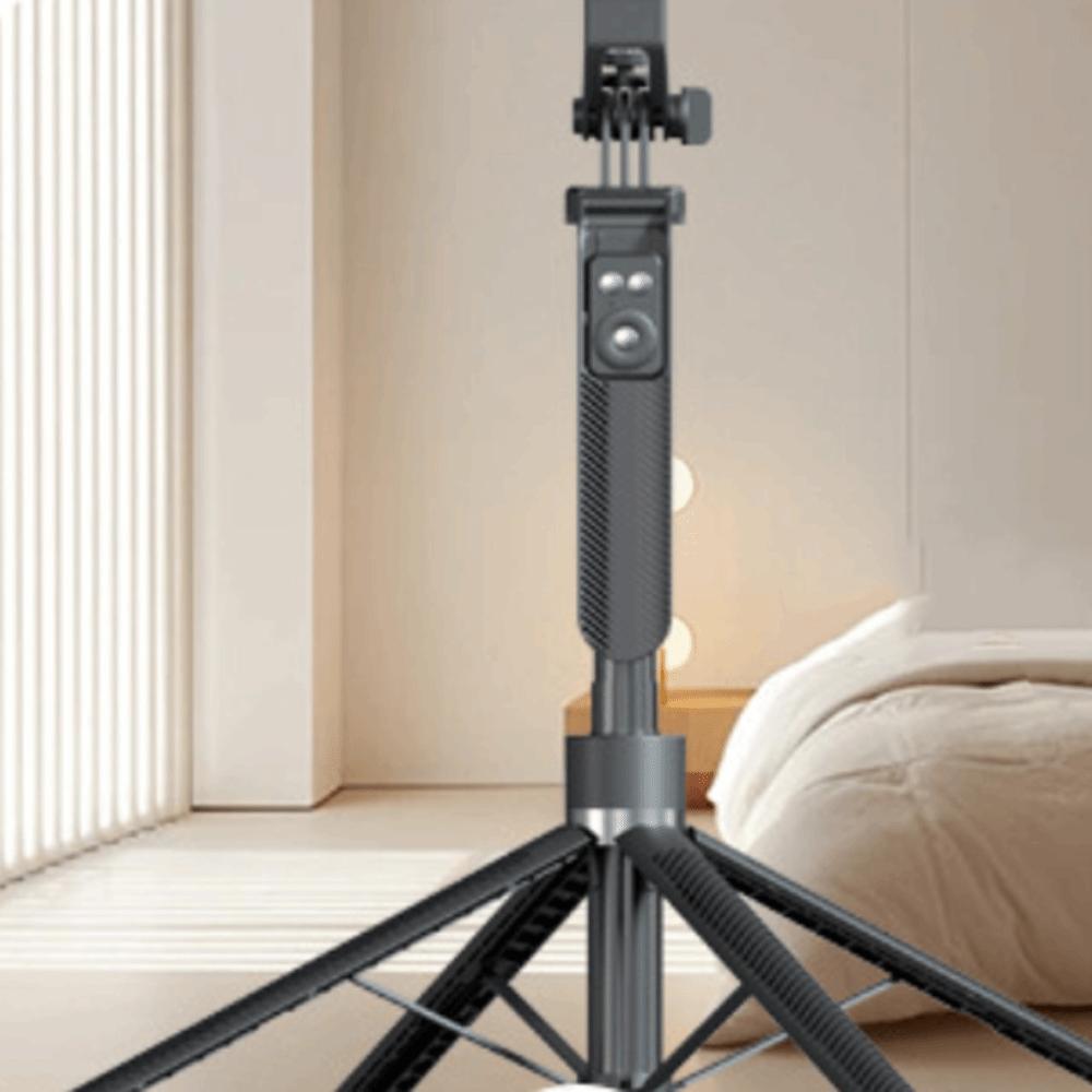 1.8m Bluetooth Selfie Stick With LED Lamp Selfie Stick Stand Telescopic Selfie Stick  Home