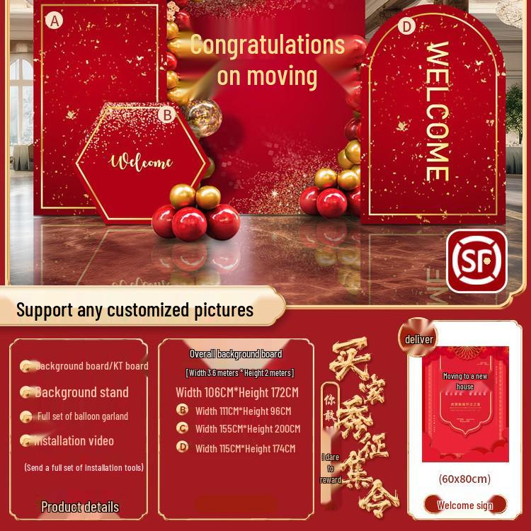 Joyful Home Relocation Decoration: Custom Housewarming Wall Panels