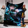 Demon Hunter printed throw blanket—soft,warm;versatile blanket for all seasons—perfect as &air-conditioning throw,nap blanket
