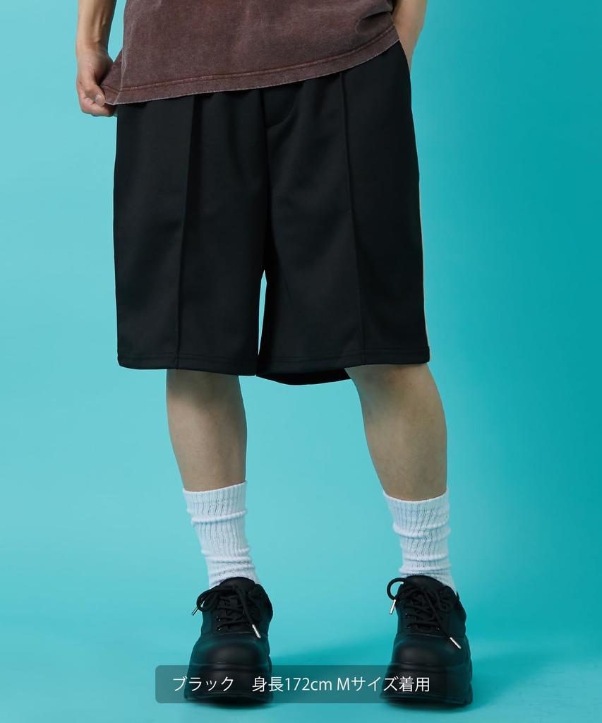 IMPROMES Casual Shorts [SIDEWAYSTANCE] Line Jersey Shorts, Men's, Navy