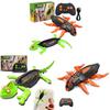 Wireless Remote Control Wall Climbing Lizard Toy With Led Design For Kids