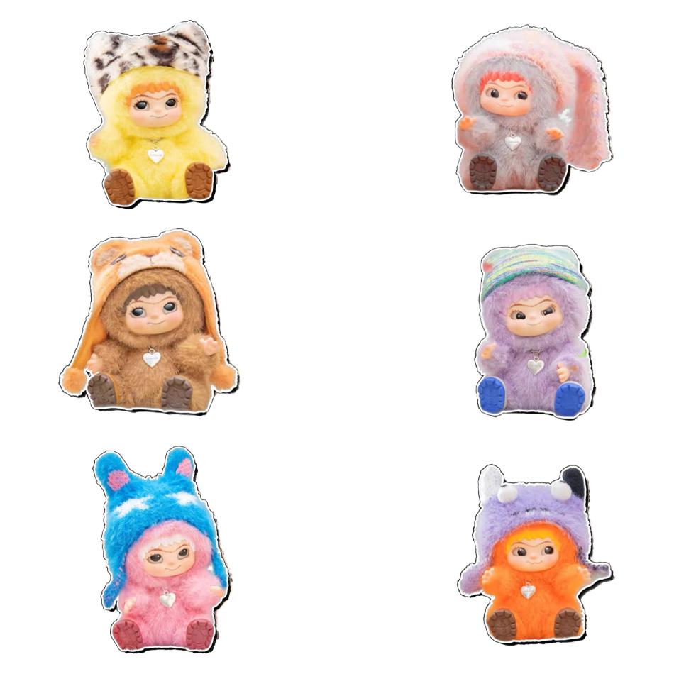 Wakuku Fuzzy Trend Fun Party Series Blind Box Kawaii Collectible Figure Toy Kid Surprise Christmas Collection And Birthday Gifts