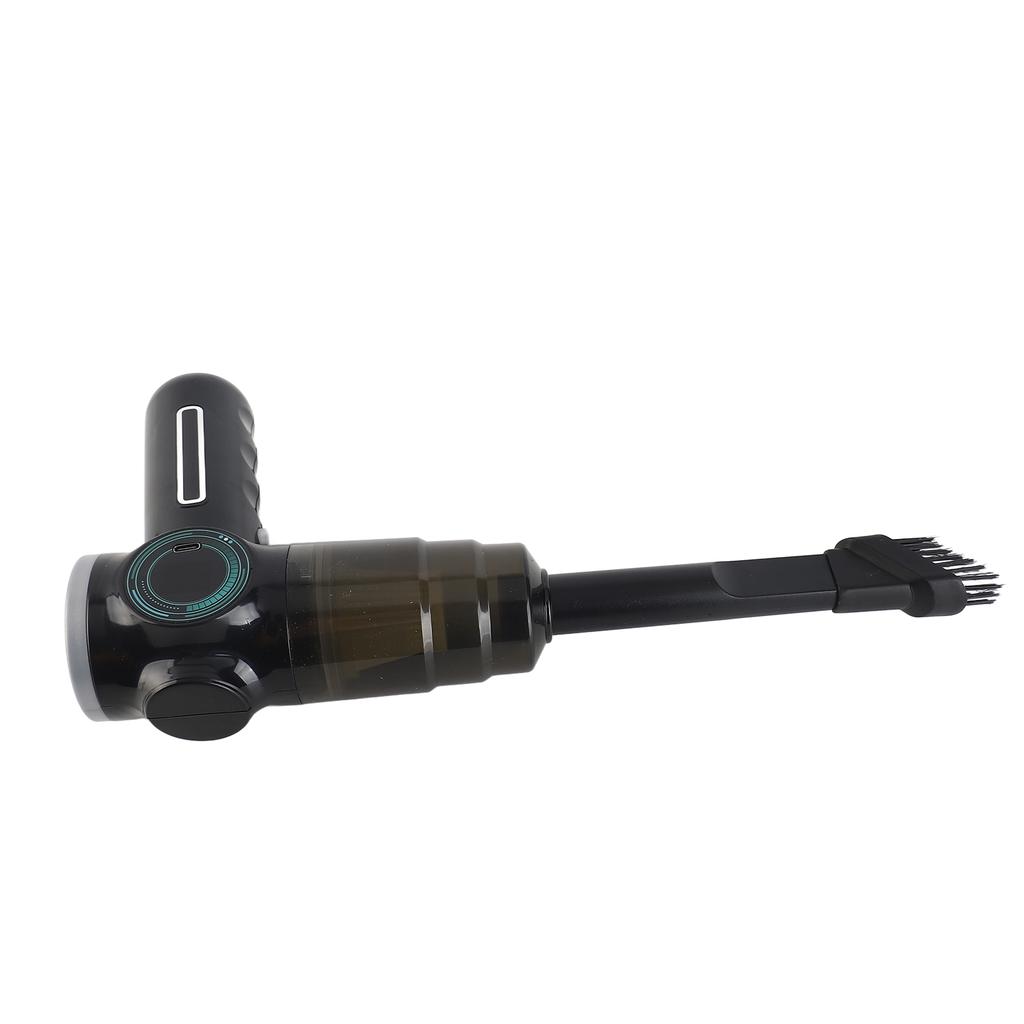 Портативный пылесос для дома, автомобиля с плоской и щеточной насадкой, цифровой дисплей заряда батареи, аккумуляторный, беспроводной