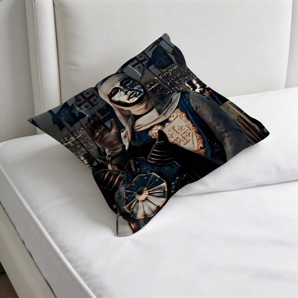 Cool Baldwin IV of Jerusalem Decorative Square Pillow Cover Modern Cushion Case for Living Room Bedroom