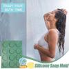 Силиконовая форма для мыла 12 ячеек Форма для ароматерапевтических таблеток Поддон для изготовления гипса Многоразовый Декоративный Домашний Крафт Для Воска Бомбочек для ванны