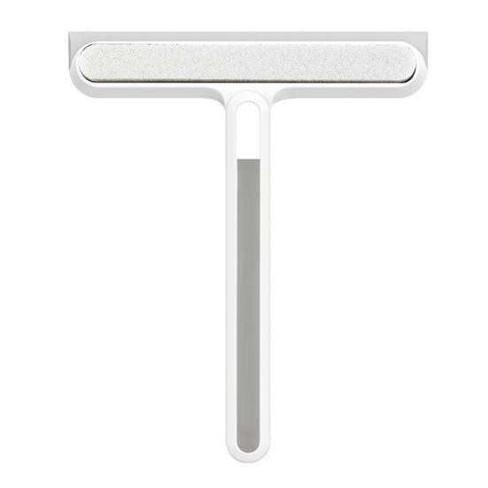 Скребок для чистки стеклянных окон с мягкой губкой и нескользящей пластиковой длинной ручкой, многофункциональный ручной инструмент для чистки