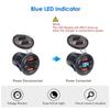 12 В/24 В, двойная USB-розетка QC3.0, автомобильное зарядное устройство, USB-разъем для прикуривателя, водонепроницаемая со светодиодным вольтметром, переключатель включения/выключения, адаптер для быстрой зарядки, автомобильные аксессуары