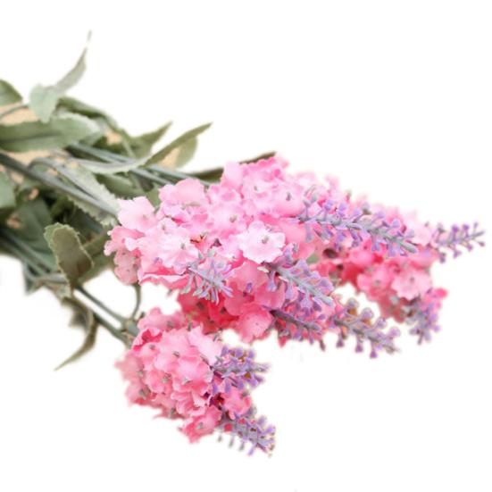 10 голов 1 букет из искусственного шелка с лавандой, искусственный садовый цветок, домашний декор