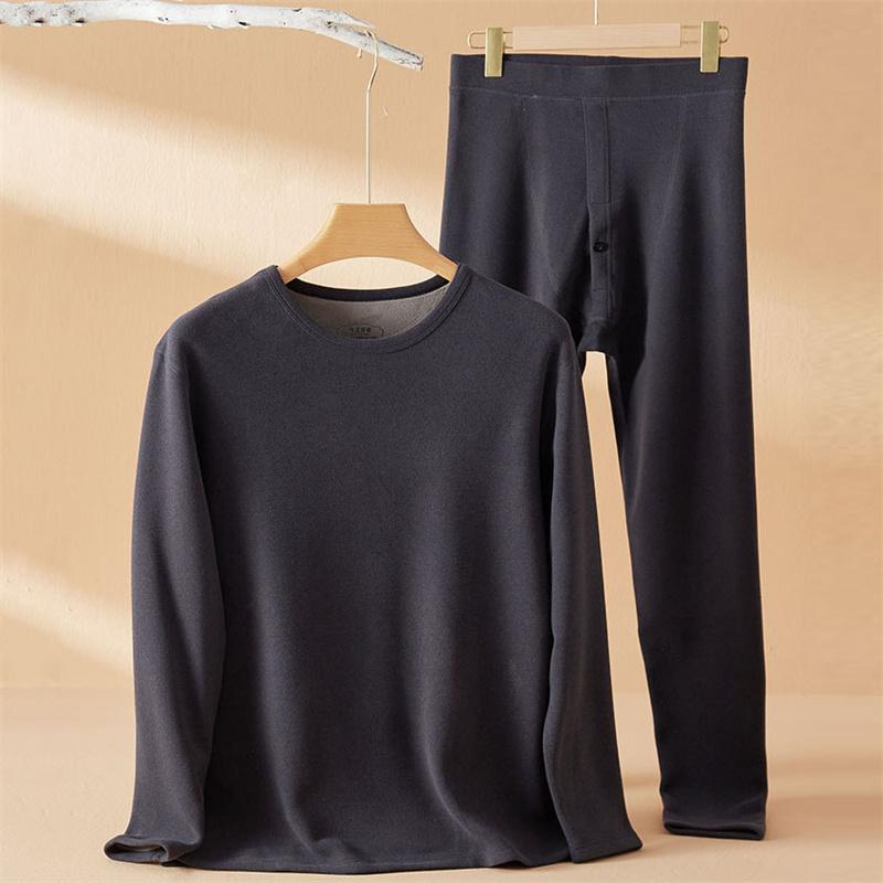 2PCS/SET Winter Warmth Underwear Autumn Pants Set Thermal Underwear Made of Lambswool for Men Women Winter Warm Pants for Students Cold Resistant