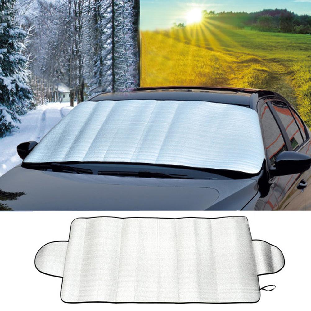 Car Windshield Cover Thick Waterproof Uv Frost Snow Dust Resistant Foldable Lightweight Sunshade Shield For Winter