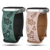 Гравированный ремешок для Apple Watch Band 45мм 44мм 42мм 41мм 40мм 49мм 46мм Силиконовый Correa Браслет Серия 10 8 9 7 SE 6 5 4 Ultra 2