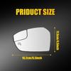 Driver Left Side Heated Rear Mirror View Glass For 2018- Ford Escape SEL