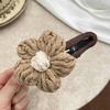Yousheng Women Hair Clip Hand-Woven Knitting Flower Decor Hair Pin with Soft Yarn Multi-Purpose Hairpin Hair Accessories
