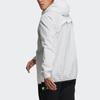 Adidas ВНД. Куртка с клетчатым ветрозащитным капюшоном Мужская верхняя одежда белая GL8686