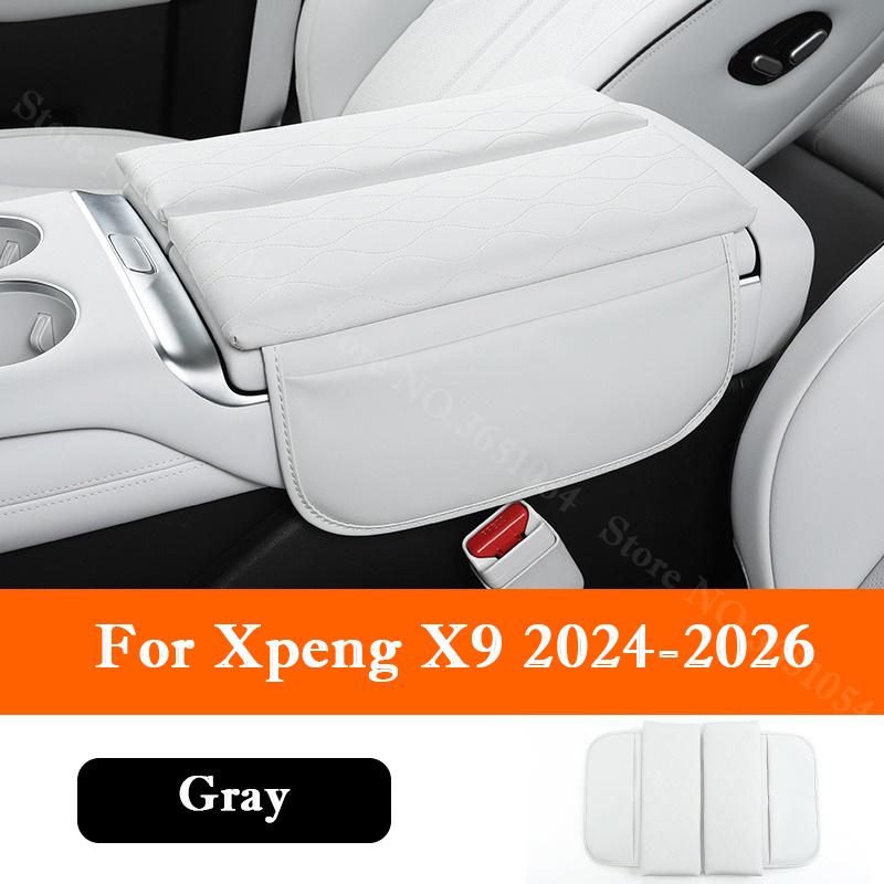 Для Xpeng X9 Xiaopeng X9 Автостайлинг Накладка на подлокотник Салонная центральная консоль Подлокотник Защитная накладка Кожаная подушка Коврик