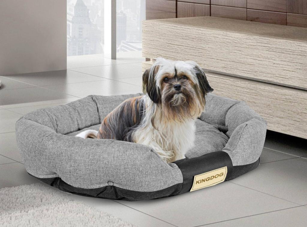 KINGDOG Dog Bed, Oval, Waterproof, Durable, Sizes M-XXL Various Colors