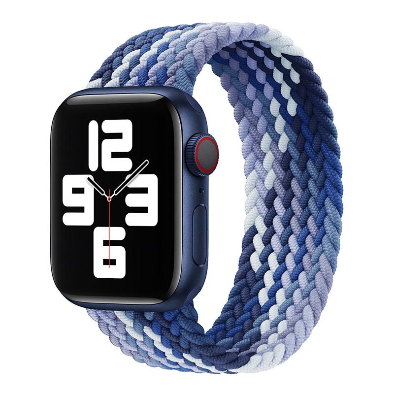 Плетеный ремешок из нейлоновой ткани Solo Loop для Apple Watch Band 44 мм 40 мм 38 мм 42 мм эластичный браслет для Iwatch Series 6 SE 5 4 3