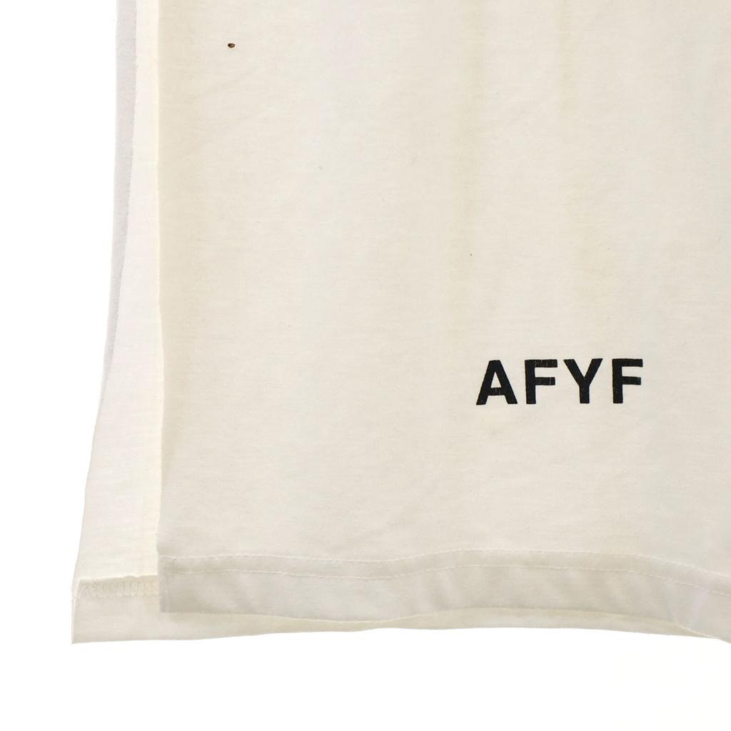 AFYF Короткий рукав Разрез Большая футболка F белый Мужская Б/У