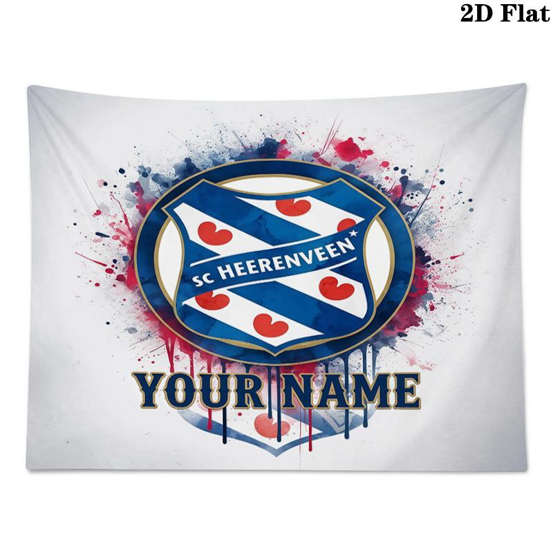 Custom Name SC HeerenveenPrinted Tapestry – Wall Hanging for Bedrooms, Dorms, and Home Decor