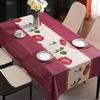 Waterproof and Oil Resistant PVC Table Cloth Ins Tea Rectangular Minimalist Floral Tablecloth