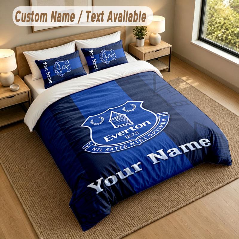 Комплект постельного белья 1 пододеяльник 2 наволочки Принт Everton FC Мягкое постельное белье Декор спальни