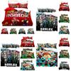 Мультяшный Постельный Комплект с Цифровой Печатью Roblox Minecraft Высококачественный Мультяшный Стиль Белый Цвет