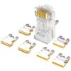 Shanze AP-S66 Cat 6 Unshielded RJ45 Gold-Plated 8P8C Plug, 100 Pack