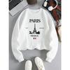 Fashion Womens Hoodie Paris France Eiffel Tower Printing Sweatshirt Warm Comfortable Pullovers Autumn Female Streetwear