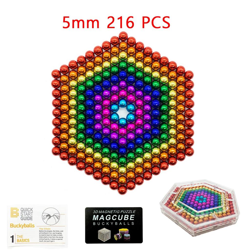5 мм 1000 512 216 шт. магнитные шарики «сделай сам» для детей магнитные строительные блоки Buckyballs полихромные развлечения декомпрессия Neocube игрушки-головоломки