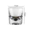 145ml 2pcs Sets Creative Whiskey Glass Thick Bottomed Wine Glass Luxury Foreign Wine Glass Elegant Cocktail Cup Bar Accessories