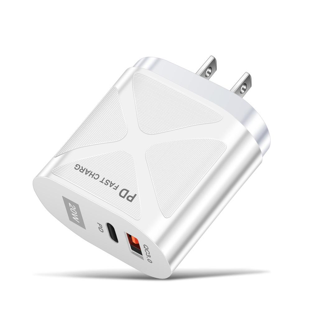 USB-адаптер для путешествий 5В/9В/12В с PD20W и QC3.0 Быстрая зарядка - Стандарт США/ЕС/Великобритании