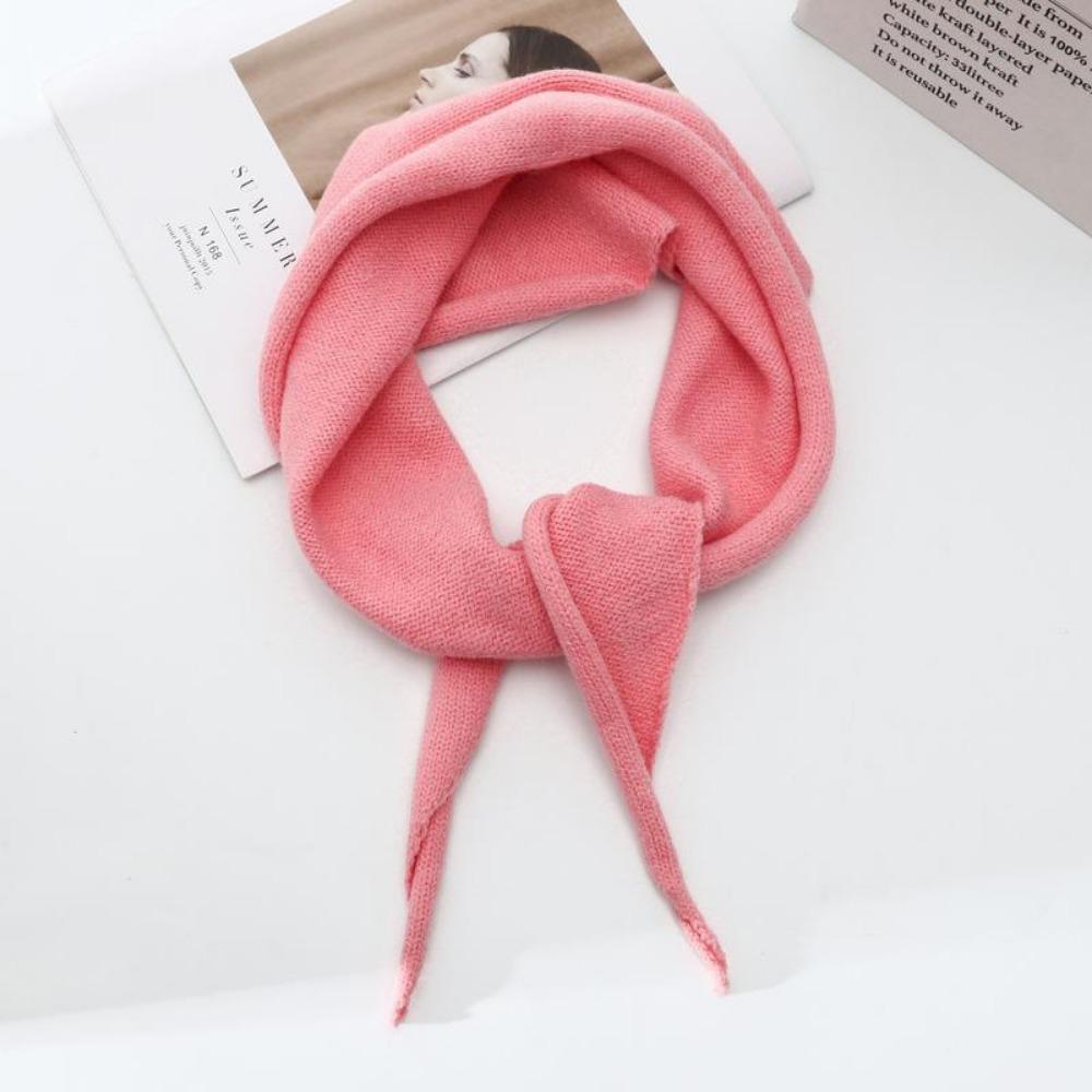 Winter Wool Triangular Scarf Korean Style Headscarf Shawl New Warm Knitted Scarf