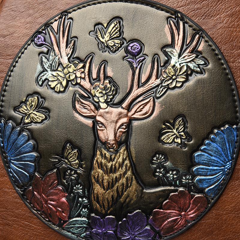 Рюкзак с принтом большой вместимости, женский ретро рюкзак из ПУ